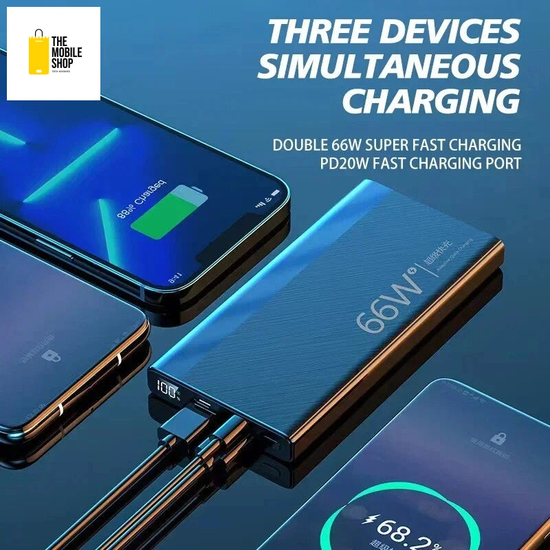 Ultimate Power Bank - 66W Fast Charging -  200000mAh  -Digital Display - Safe & Portable