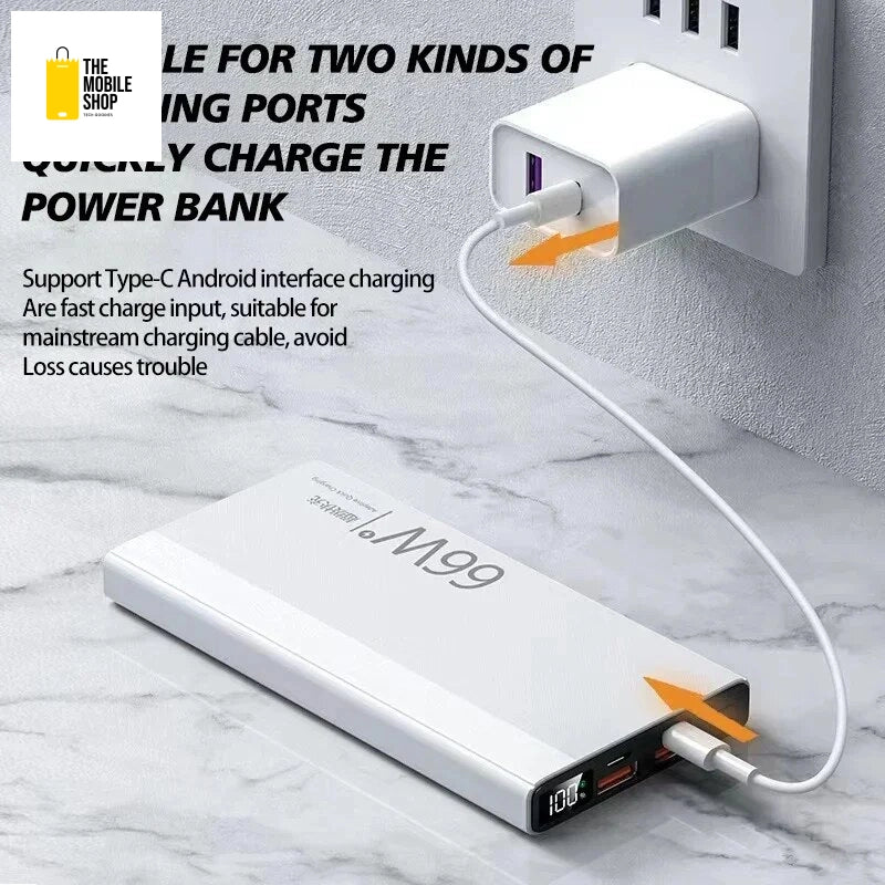 Ultimate Power Bank - 66W Fast Charging -  200000mAh  -Digital Display - Safe & Portable