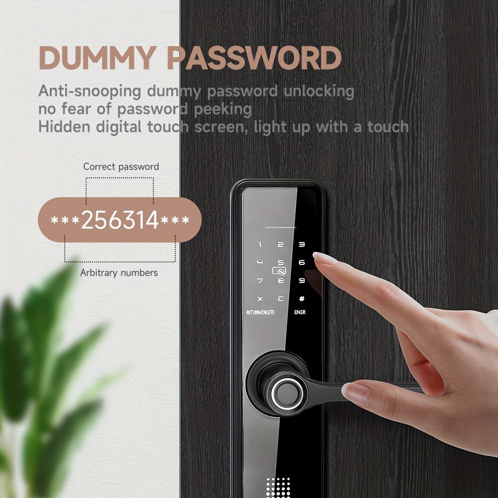 Home Electronic Digital Biometric Fingerprint Door Lock Keyless Entry Door Lock with App and Keypad, Smart Door Lock, Front Door Locks