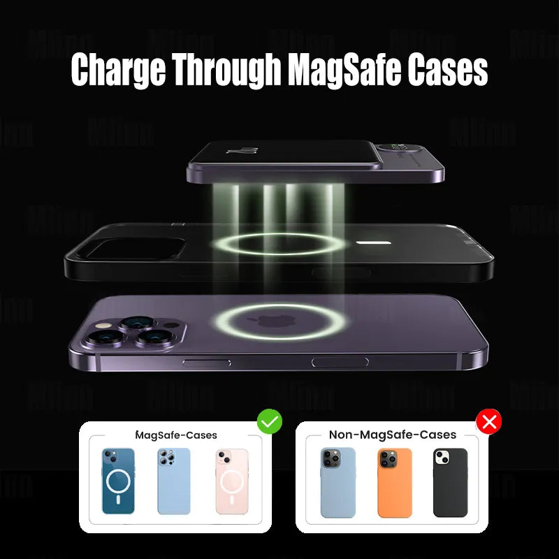 Magnetic Power Bank PD20W 15W Wireless Fast Charger