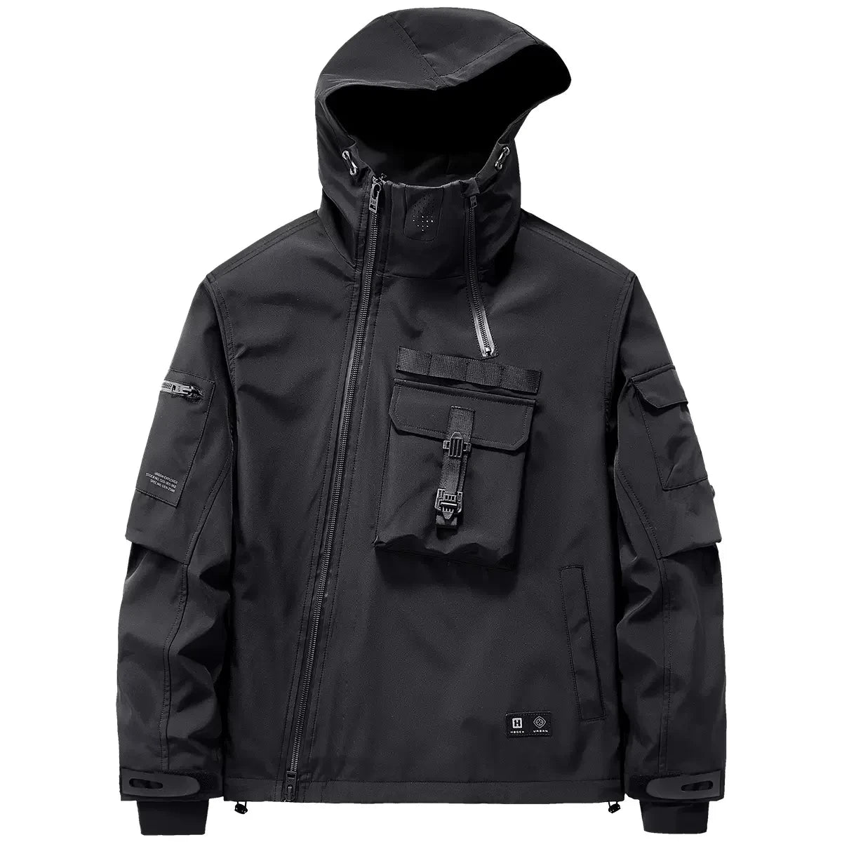 2022 Tactical Hooded Jackets Men Military Functional Multi Pockets Coats Windbreaker Hip Hop Streetwear Male Clothes Techwear