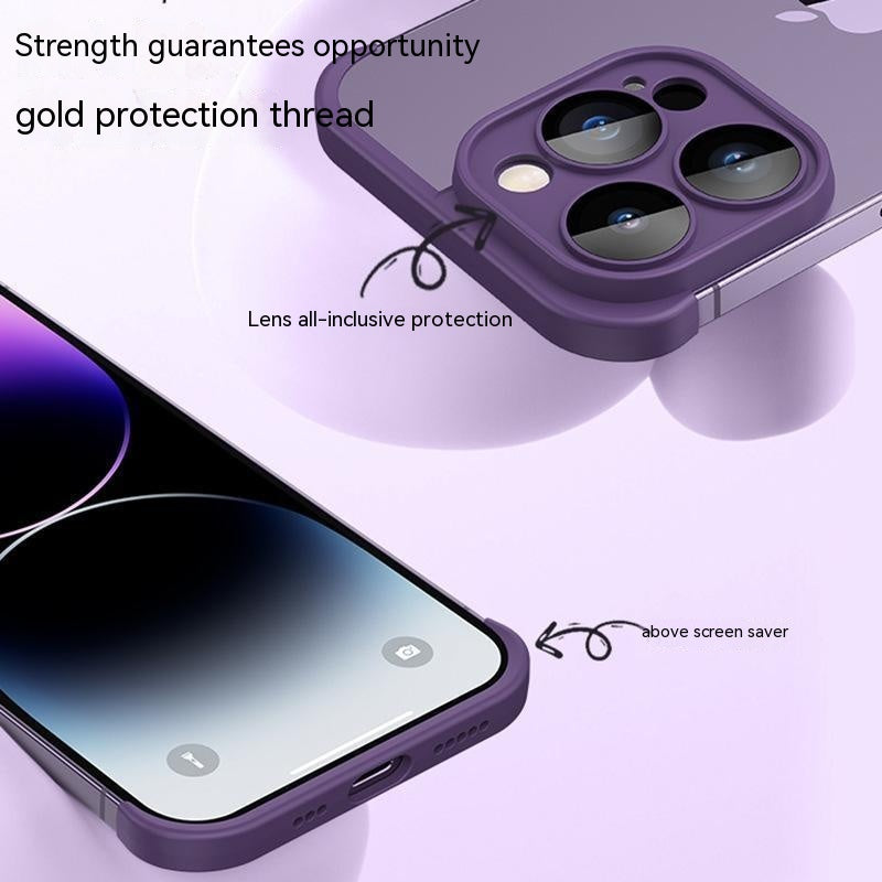 Frameless Bumper Lens Protector Drop-resistant Ultra-thin Mobile Phone Bare Case