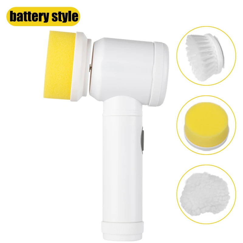 Wireless Battery Cleaning Brush Housework Kitchen Dishwash Brush Bathtub Tile Professional Cleaning Brush Labor Saving Scrubber